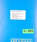 Cincinnati-Cincinnati 3 and 4 Centerless Grinding, Service and Parts Manual 1948-No. 3-No. 4-06